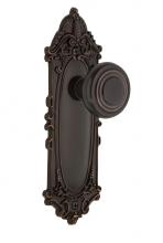 Nostalgic Warehouse 707890 - Nostalgic Warehouse Victorian Plate Passage Deco Door Knob in Timeless Bronze