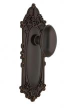 Nostalgic Warehouse 708149 - Nostalgic Warehouse Victorian Plate Privacy Homestead Door Knob in Timeless Bronze