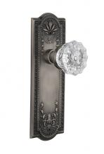 Nostalgic Warehouse 709039 - Nostalgic Warehouse Meadows Plate Passage Crystal Glass Door Knob in Antique Pewter