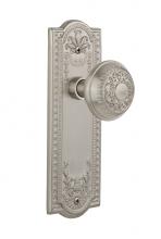 Nostalgic Warehouse 709056 - Nostalgic Warehouse Meadows Plate Passage Egg & Dart Door Knob in Satin Nickel