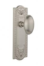 Nostalgic Warehouse 709063 - Nostalgic Warehouse Meadows Plate Passage Homestead Door Knob in Satin Nickel