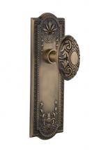 Nostalgic Warehouse 709188 - Nostalgic Warehouse Meadows Plate Passage Victorian Door Knob in Antique Brass