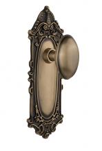 Nostalgic Warehouse 709908 - Nostalgic Warehouse Victorian Plate Passage Homestead Door Knob in Antique Brass