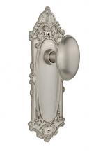 Nostalgic Warehouse 709912 - Nostalgic Warehouse Victorian Plate Passage Homestead Door Knob in Satin Nickel