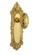 Nostalgic Warehouse 709975 - Nostalgic Warehouse Victorian Plate Passage Victorian Door Knob in Unlacquered Brass