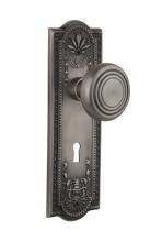 Nostalgic Warehouse 711146 - Nostalgic Warehouse Meadows Plate with Keyhole Passage Deco Door Knob in Antique Pewter