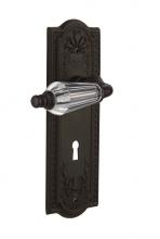 Nostalgic Warehouse 711333 - Nostalgic Warehouse Meadows Plate with Keyhole Passage Parlor Lever in Oil-Rubbed Bronze