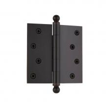 Nostalgic Warehouse 711507 - Nostalgic Warehouse 4'' Ball Tip Residential Hinge with Square Corners in Timeless Bronz