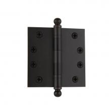 Nostalgic Warehouse 711511 - Nostalgic Warehouse 4'' Ball Tip Heavy Duty Hinge with Square Corners in Timeless Bronze