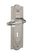 Nostalgic Warehouse 714136 - Nostalgic Warehouse Meadows Plate with Keyhole Passage Parlor Lever in Satin Nickel