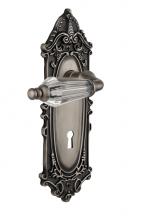 Nostalgic Warehouse 714448 - Nostalgic Warehouse Victorian Plate with Keyhole Privacy Parlor Lever in Antique Pewter