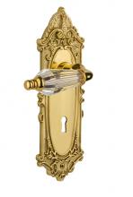 Nostalgic Warehouse 714450 - Nostalgic Warehouse Victorian Plate with Keyhole Privacy Parlor Lever in Polished Brass