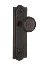 Nostalgic Warehouse 715101 - Nostalgic Warehouse Meadows Plate Privacy Craftsman Door Knob in Timeless Bronze