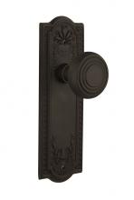 Nostalgic Warehouse 716398 - Nostalgic Warehouse Meadows Plate Privacy Deco Door Knob in Oil-Rubbed Bronze