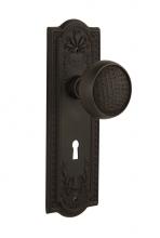 Nostalgic Warehouse 716560 - Nostalgic Warehouse Meadows Plate with Keyhole Privacy Craftsman Door Knob in Oil-Rubbed Bronze