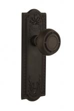 Nostalgic Warehouse 716756 - Nostalgic Warehouse Meadows Plate Privacy Mission Door Knob in Oil-Rubbed Bronze