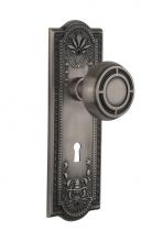 Nostalgic Warehouse 716779 - Nostalgic Warehouse Meadows Plate with Keyhole Privacy Mission Door Knob in Antique Pewter