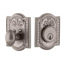 Nostalgic Warehouse 719044 - Nostalgic Warehouse Meadows Plate Single Cylinder Deadbolt in Satin Nickel