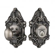 Nostalgic Warehouse 719106 - Nostalgic Warehouse Victorian Plate Single Cylinder Deadbolt in Antique Pewter