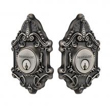 Nostalgic Warehouse 719231 - Nostalgic Warehouse Victorian Plate Double Cylinder Deadbolt in Antique Pewter