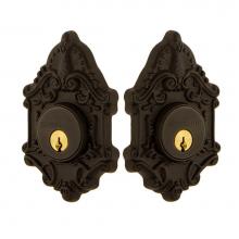 Nostalgic Warehouse 719232 - Nostalgic Warehouse Victorian Plate Double Cylinder Deadbolt in Oil_Rubbed Bronze