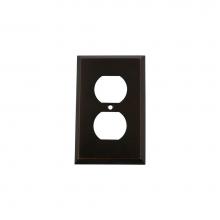 Nostalgic Warehouse 719632 - Nostalgic Warehouse New York Switch Plate with Outlet in Timeless Bronze