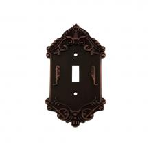 Nostalgic Warehouse 719650 - Nostalgic Warehouse Victorian Switch Plate with Single Toggle in Timeless Bronze