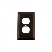 Nostalgic Warehouse 719668 - Nostalgic Warehouse Deco Switch Plate with Outlet in Timeless Bronze