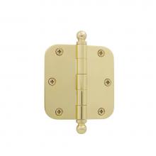 Nostalgic Warehouse 728354 - Nostalgic Warehouse 3.5'' Ball Tip Residential Hinge with 5/8'' Radius Corners