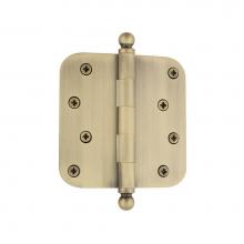 Nostalgic Warehouse 728363 - Nostalgic Warehouse 4'' Ball Tip Residential Hinge with 5/8'' Radius Corners i