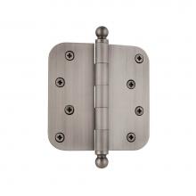 Nostalgic Warehouse 728364 - Nostalgic Warehouse 4'' Ball Tip Residential Hinge with 5/8'' Radius Corners i