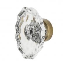 Nostalgic Warehouse 750017 - Nostalgic Warehouse Chateau Crystal 1 3/4'' Cabinet Knob in Antique Brass