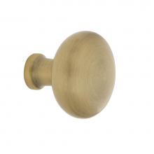 Nostalgic Warehouse 756088 - Nostalgic Warehouse New York Brass 1 3/8'' Cabinet Knob in Antique Brass