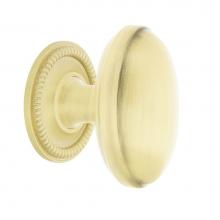 Nostalgic Warehouse 769503 - Nostalgic Warehouse Homestead Brass 1 3/4'' Cabinet Knob with Rope Rose in Satin Brass