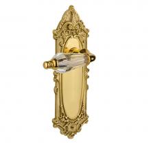 Nostalgic Warehouse 714412 - Nostalgic Warehouse Victorian Plate Privacy Parlor Lever in Unlacquered Brass