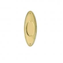 Nostalgic Warehouse 701070 - Nostalgic Warehouse Beaded Flush Pull in Polished Brass