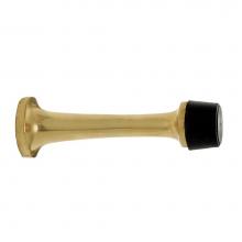 Nostalgic Warehouse 701001 - Nostalgic Warehouse Rubber Tipped Door Stop in Polished Brass