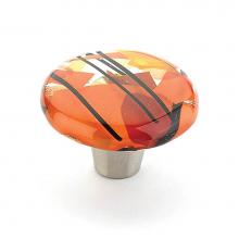 Schaub and Company 31-COO - Knob, Round, Orange Confetti, 1-1/2'' dia