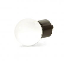 Schaub and Company 59-10B - Globe Glass Knob, Oil Rubbed Bronze, 1-3/8'' dia