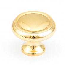 Schaub and Company 711-03 - Knob, Polished Brass, 1-1/4'' dia