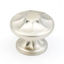 Schaub and Company 876-15 - Knob, Satin Nickel Knob, 1-3/8'' dia