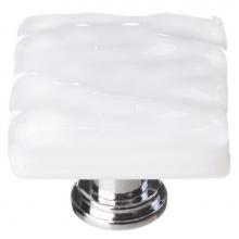 Sietto K-212-ORB - Glacier White Knob With Oil Rubbed Bronze Base