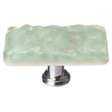 Sietto LK-201-ORB - Glacier Spruce Green Long Knob With Oil Rubbed Bronze Base