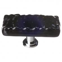 Sietto LK -213-ORB - Glacier Black Long Knob With Oil Rubbed Bronze Base