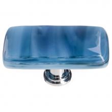 Sietto LK-303-ORB - Cirrus Marine Blue Long Knob With Oil Rubbed Bronze Base