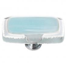 Sietto LK-702-ORB - Reflective Light Aqua Long Knob With Oil Rubbed Bronze Base