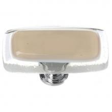 Sietto LK-714-PC - Reflective Sesame Long Knob With Polished Chrome Base