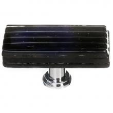 Sietto LK-802-ORB - Reed Black Long Knob With Oil Rubbed Bronze Base