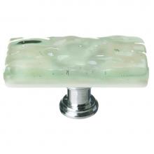 Sietto SLK-201-ORB - Skinny Glacier Spruce Green Long Knob With Oil Rubbed Bronze Base