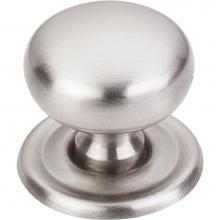 Top Knobs M1315 - Victoria Knob 1 1/4 Inch w/Backplate Brushed Satin Nickel